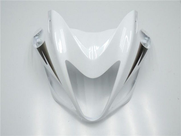 08-19 White GSXR 1300 Hayabusa Motorcycle Fairings