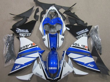 09-11 Blue White YZF R1 Motorcycle Fairing