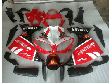 09-11 Red White and Black Graphic YZF R1 Motorcycle Fairings