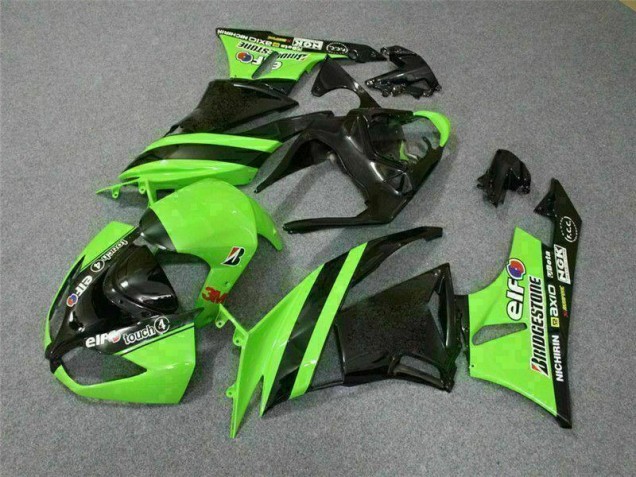 09-12 Black Green 3M Touch4 ZX6R Motorcycle Fairings 09-12 Black Green 3M Touch4 ZX6R Motorcycle Fairings