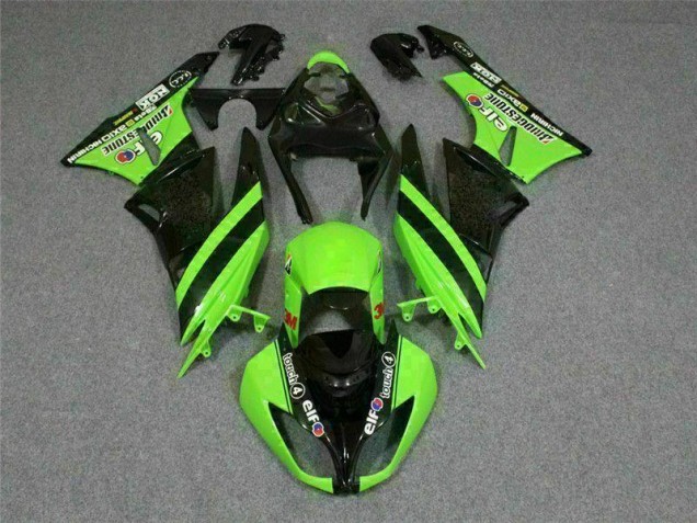 09-12 Black Green 3M Touch4 ZX6R Motorcycle Fairings 09-12 Black Green 3M Touch4 ZX6R Motorcycle Fairings