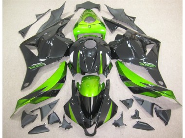 09-12 Black Green CBR600RR Motorcycle Fairing