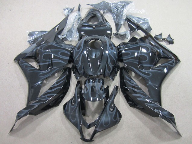 09-12 Black Silver Flame CBR600RR Motorcycle Fairings 09-12 Black Silver Flame CBR600RR Motorcycle Fairings