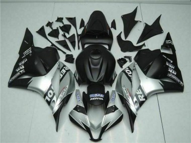 09-12 Black Silver Repsol CBR600RR Motorcycle Fairings