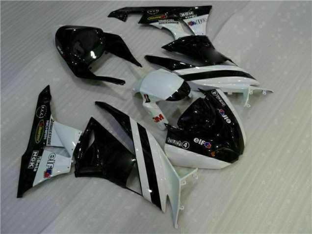 09-12 Black White 3M Touch4 ZX6R Motorcycle Fairing 09-12 Black White 3M Touch4 ZX6R Motorcycle Fairing