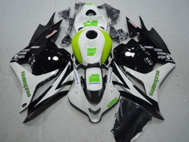 09-12 Black White Green Hannspree CBR600RR Motorcycle Fairing