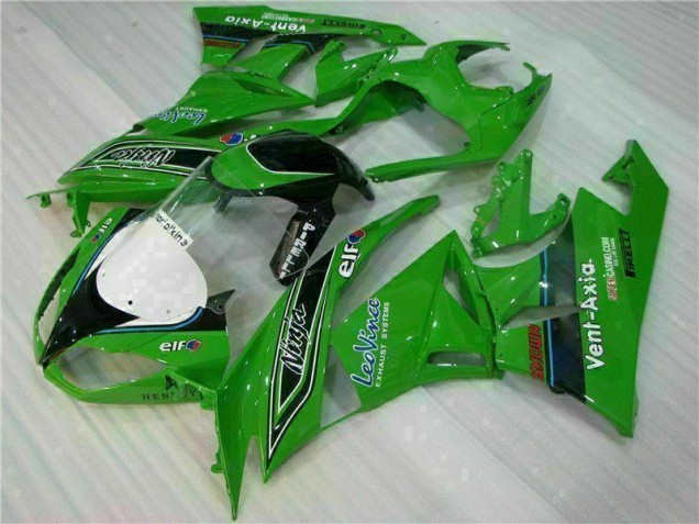 09-12 Green Black LeoVince ZX6R Motorcycle Fairings