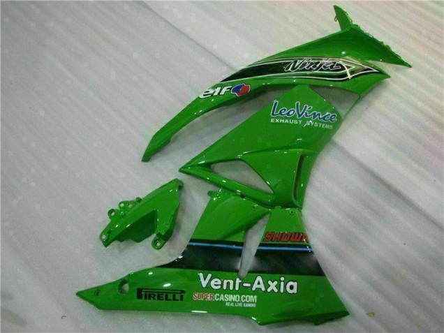 09-12 Green Black LeoVince ZX6R Motorcycle Fairings