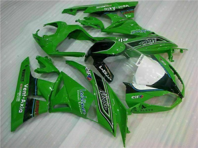 09-12 Green Black LeoVince ZX6R Motorcycle Fairings