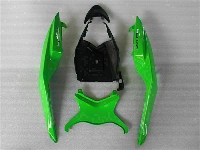 09-12 Green Black ZX6R Motorcycle Fairings 09-12 Green Black ZX6R Motorcycle Fairings