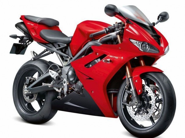 09-12 Red Black Daytona 675 Triple Motorcycle Fairings 09-12 Red Black Daytona 675 Triple Motorcycle Fairings