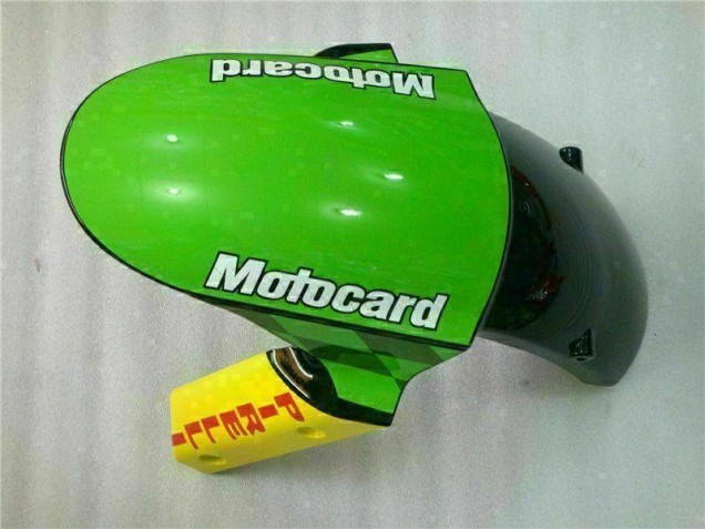 09-12 Red Green Motocard ZX6R Motorcycle Fairings