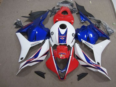 09-12 Red White Blue HRC CBR600RR Motorcycle Fairing