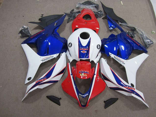 09-12 Red White Blue HRC CBR600RR Motorcycle Fairing