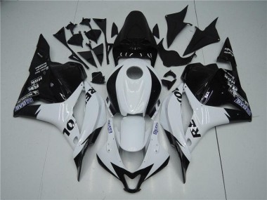 09-12 White Black CBR600RR Motorcycle Fairing