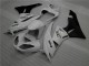 09-12 White Black Ninja ZX6R Motorcycle Fairings