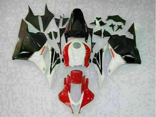 09-12 White Black Red CBR600RR Motorcycle Fairings