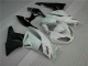 09-12 White Black ZX6R Motorcycle Fairing 09-12 White Black ZX6R Motorcycle Fairing
