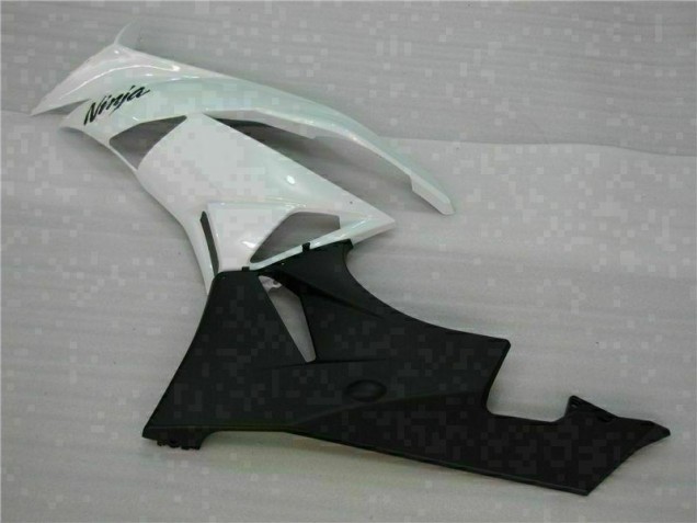 09-12 White Black ZX6R Motorcycle Fairing 09-12 White Black ZX6R Motorcycle Fairing