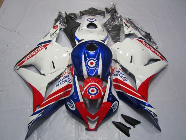 09-12 White Blue Red CBR600RR Motorcycle Fairing 09-12 White Blue Red CBR600RR Motorcycle Fairing