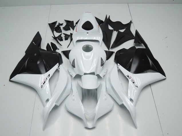 09-12 White Matte Black CBR600RR Motorcycle Fairings