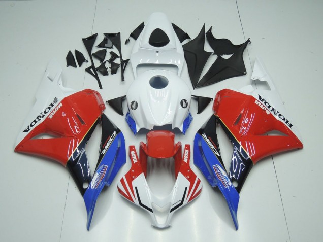 09-12 White Motul Red Blue CBR600RR Motorcycle Fairings 09-12 White Motul Red Blue CBR600RR Motorcycle Fairings