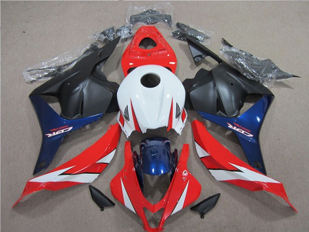 09-12 White Red Blue CBR600RR Motorcycle Fairings