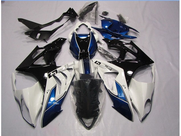 09-14 White Blue S1000RR Motorcycle Bodywork