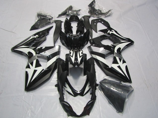 09-16 Black White GSXR 1000 Motorcycle Fairing 09-16 Black White GSXR 1000 Motorcycle Fairing
