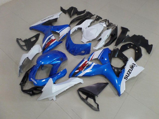 09-16 Blue White GSXR 1000 Motorcycle Fairings 09-16 Blue White GSXR 1000 Motorcycle Fairings