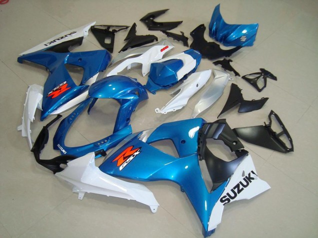 09-16 Blue and White OEM Style GSXR 1000 Motorcycle Fairings