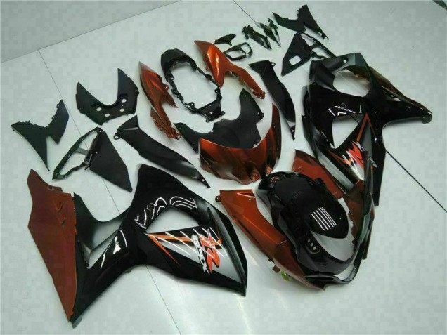 09-16 Brown Black GSXR 1000 Motorcycle Fairing 09-16 Brown Black GSXR 1000 Motorcycle Fairing
