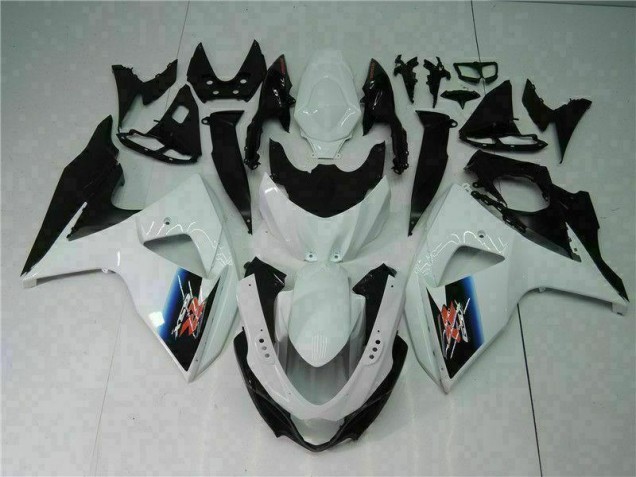 09-16 White Black GSXR 1000 Motorcycle Bodywork