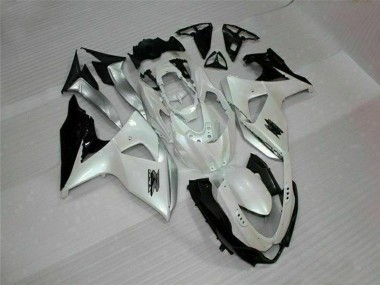09-16 White Black GSXR 1000 Motorcycle Fairing