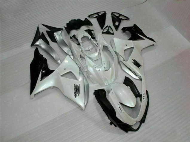 09-16 White Black GSXR 1000 Motorcycle Fairing