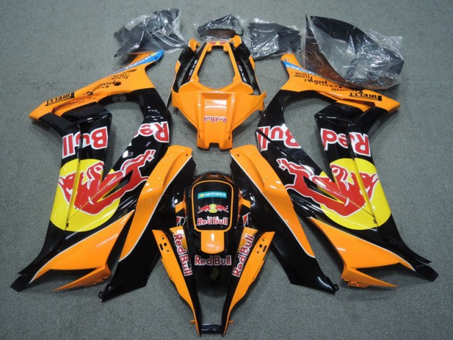 11-15 Black Orange Red Bull ZX10R Motorcycle Fairings 11-15 Black Orange Red Bull ZX10R Motorcycle Fairings