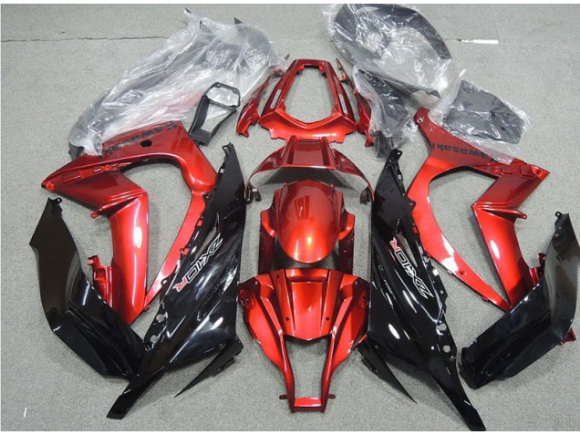 11-15 Black Red ZX10R Motorcycle Fairings