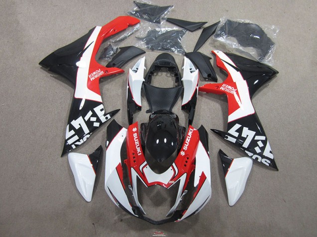 11-21 Black Red GSXR 750 Motorcycle Fairings 11-21 Black Red GSXR 750 Motorcycle Fairings
