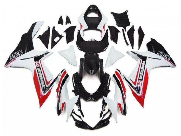 11-21 White Red Black GSXR 600/750 Motorcycle Fairings 11-21 White Red Black GSXR 600/750 Motorcycle Fairings