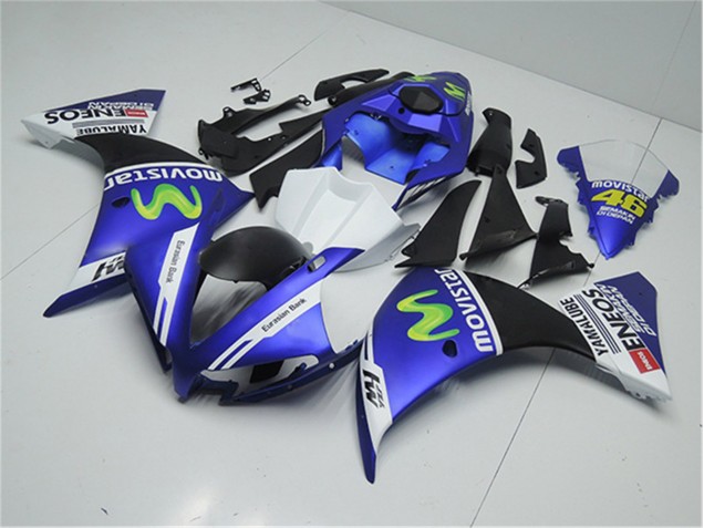 12-14 Blue White Black YZF R1 Motorcycle Fairings 12-14 Blue White Black YZF R1 Motorcycle Fairings