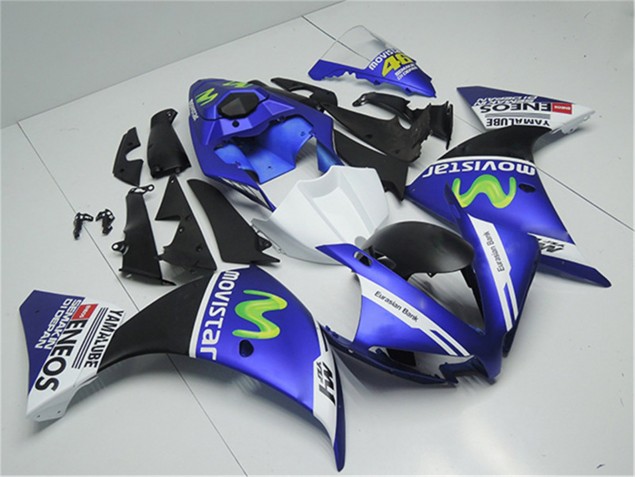 12-14 Blue White Black YZF R1 Motorcycle Fairings 12-14 Blue White Black YZF R1 Motorcycle Fairings