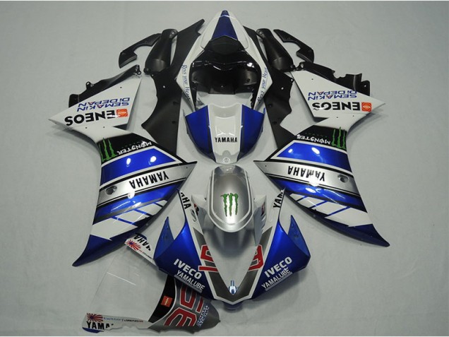12-14 Blue White IVECO YZF R1 Motorcycle Fairings 12-14 Blue White IVECO YZF R1 Motorcycle Fairings