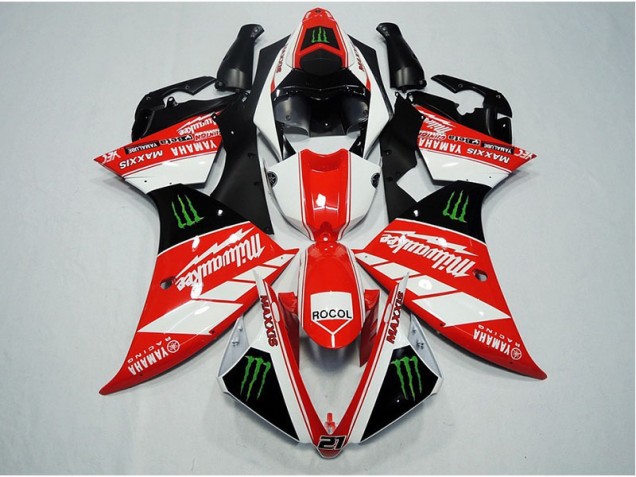 12-14 Red White Rocol YZF R1 Motorcycle Fairings 12-14 Red White Rocol YZF R1 Motorcycle Fairings