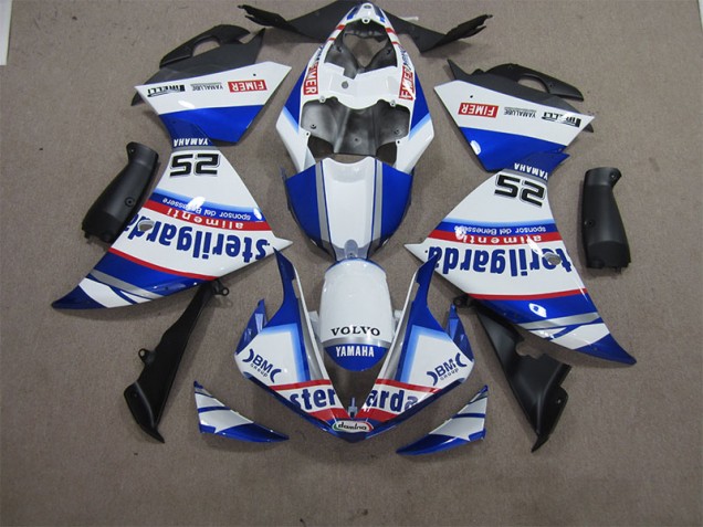 12-14 White Blue Volvo Sterilgarda 25 YZF R1 Motorcycle Fairings 12-14 White Blue Volvo Sterilgarda 25 YZF R1 Motorcycle Fairings