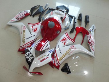 12-16 Red Musashi CBR1000RR Motorcycle Fairings