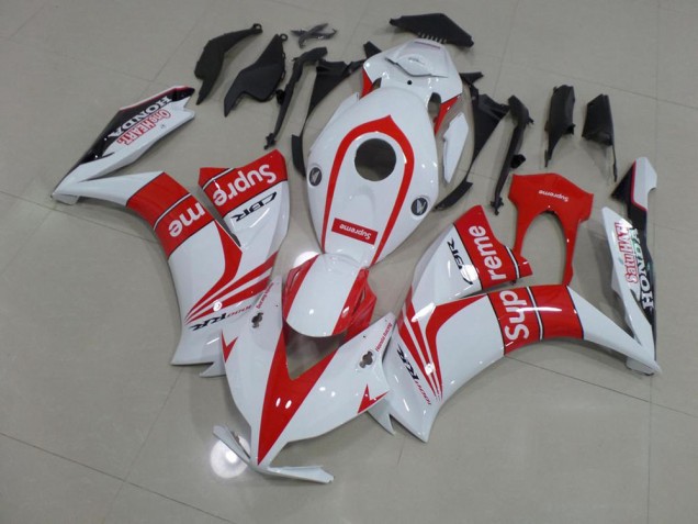 12-16 Red and White Supreme CBR1000RR Motorcycle Fairings 12-16 Red and White Supreme CBR1000RR Motorcycle Fairings