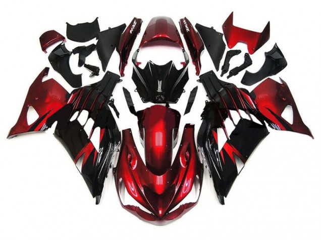 12-21 Red Black ZX14R ZZR1400 Motorcycle Fairings