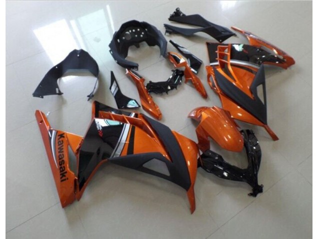 13-16 Black Orange ZX300R Motorcycle Fairings 13-16 Black Orange ZX300R Motorcycle Fairings