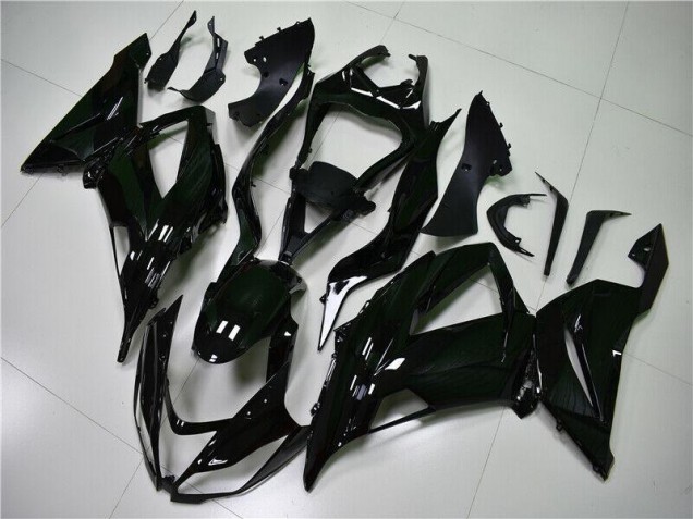 13-18 Glossy Black ZX6R Motorcycle Fairings 13-18 Glossy Black ZX6R Motorcycle Fairings