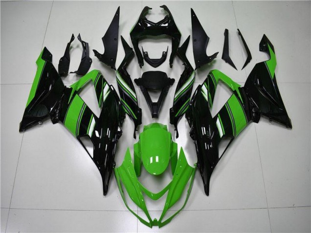 13-18 Green Black ZX6R Motorcycle Fairings 13-18 Green Black ZX6R Motorcycle Fairings